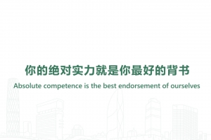 Absolute competence is the best endorsement of ourselves