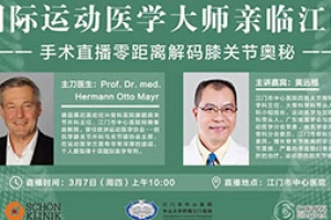 [Live Broadcast of Surgery] Probing the Mystery of Knee Joint with International Mater of Sports Medicine