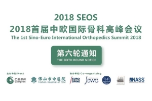 【The 1st Sino-Euro International Orthopedics Summit 2018】Conference Guidebook: Register Now!