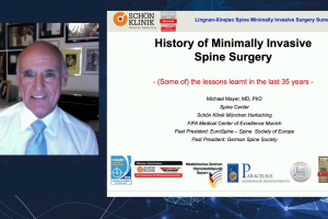 Dedicated for 35 years: History and Development of MI Spine Surgery by Prof. Mayer